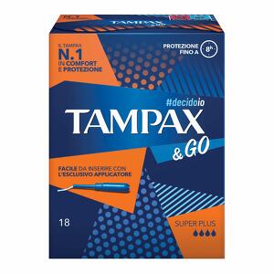 Tampax - Tampax & Go - Assorbente interno super plus - 18 pezzi