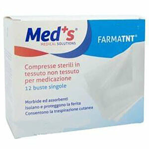Meds - Garza compressa in tessuto non tessuto - 7,5x7,5cm 12 pezzi
