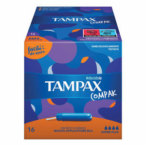 Tampax - Compak - Assorbente Interno Super Plus 16 Pezzi