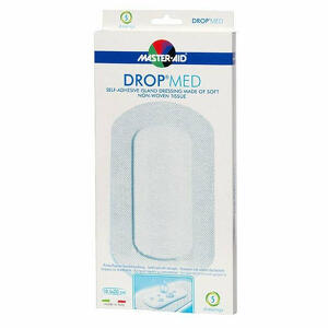 Master Aid - Dropmed - Medicazione tampone con disinfettante 10,5x20 - 5 pezzi