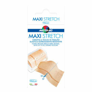 Master Aid - Stretch - Cerotto a taglio in tessuto elastico resistente - 50x6 cm