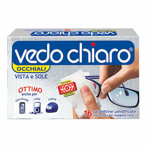 Vedochiaro - 16 salviette umidificate per occhiali