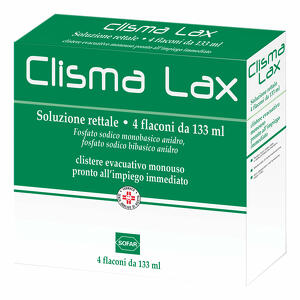 Clisma lax - Soluzione rettale - 4 flaconi da 133ml