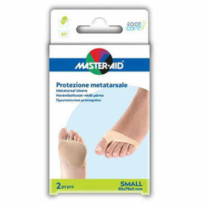 Master Aid - Protezione in gel e tessuto per metatarso small - 2 pezzi
