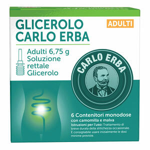 Carlo Erba - Adulti 6,75 g Soluzione rettale - 6 microclismi