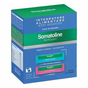 Somatoline - Skin expert body advanced 14 stick drena giorno + 14 stick slim notte